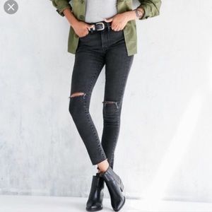 BDG Crop Twig High Rise Black Jeans